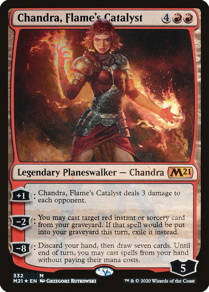 Chandra, Flame's Catalyst [Core Set 2021] | Jomio and Rueliete's Cards and Comics