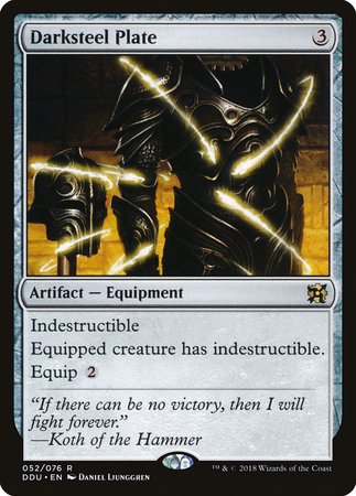 Darksteel Plate [Duel Decks: Elves vs. Inventors] | Jomio and Rueliete's Cards and Comics
