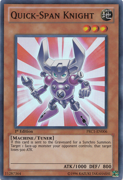 Quick-Span Knight [PRC1-EN006] Super Rare | Jomio and Rueliete's Cards and Comics