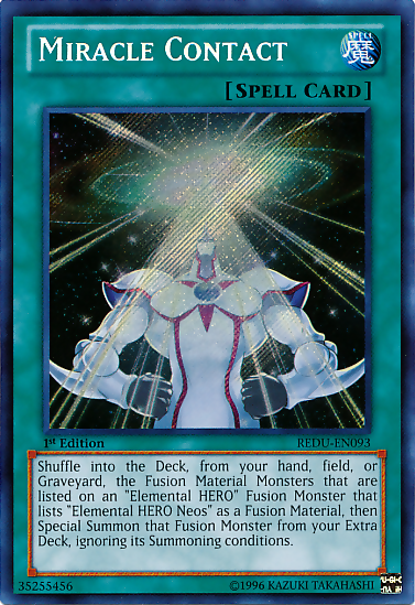 Miracle Contact [REDU-EN093] Secret Rare | Jomio and Rueliete's Cards and Comics