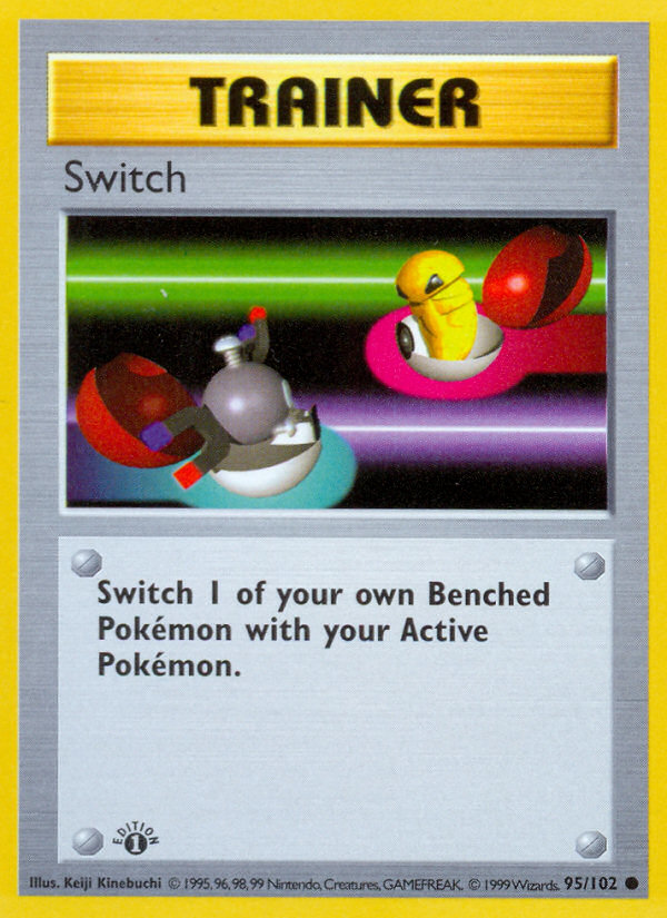 Switch (95/102) (Shadowless) [Base Set 1st Edition] | Jomio and Rueliete's Cards and Comics