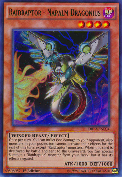 Raidraptor - Napalm Dragonius [DRL3-EN004] Ultra Rare | Jomio and Rueliete's Cards and Comics