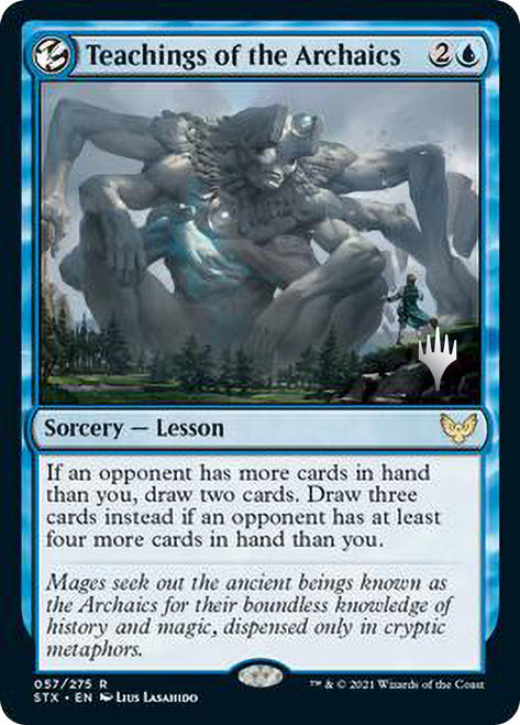 Teachings of the Archaics (Promo Pack) [Strixhaven: School of Mages Promos] | Jomio and Rueliete's Cards and Comics