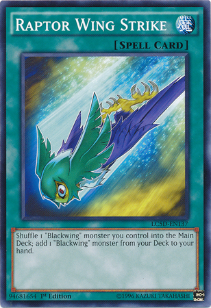 Raptor Wing Strike [LC5D-EN137] Common | Jomio and Rueliete's Cards and Comics