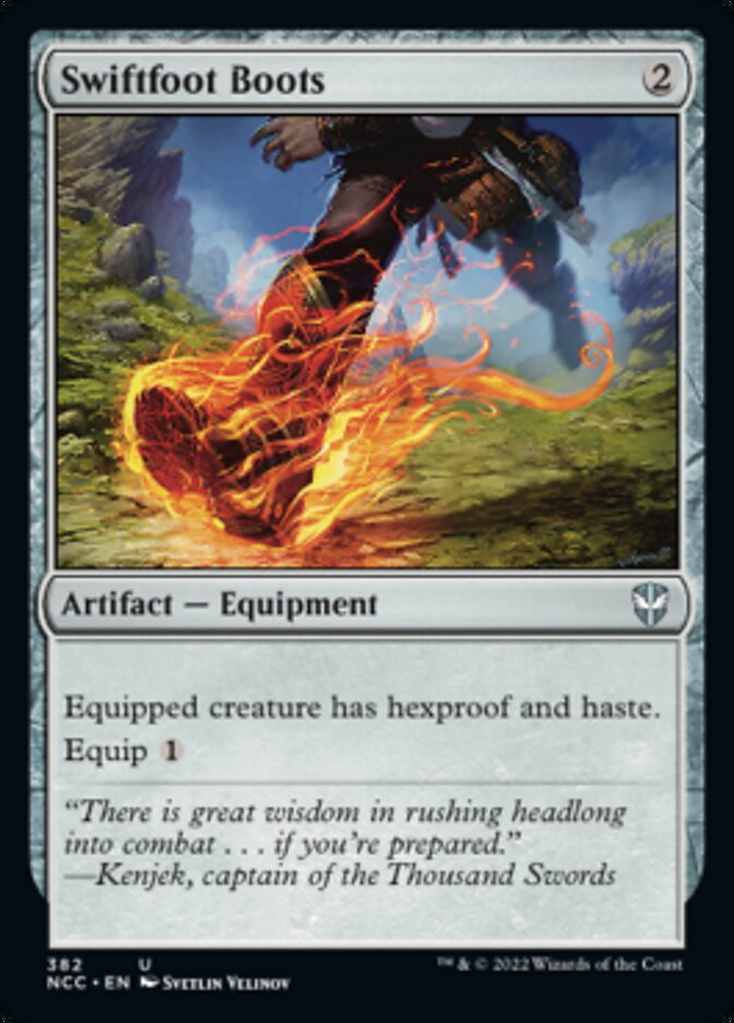 Swiftfoot Boots [Streets of New Capenna Commander] | Jomio and Rueliete's Cards and Comics