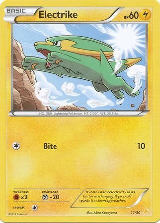 Electrike (11/30) [XY: Trainer Kit 3 - Pikachu Libre] | Jomio and Rueliete's Cards and Comics