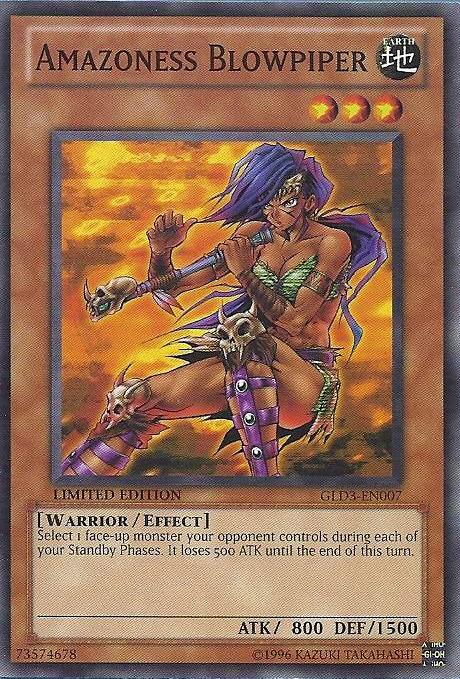 Amazoness Blowpiper [GLD3-EN007] Common | Jomio and Rueliete's Cards and Comics