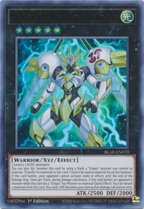 Number S39: Utopia the Lightning [BLAR-EN070] Ultra Rare | Jomio and Rueliete's Cards and Comics