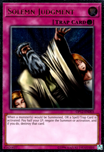 Solemn Judgment [OP12-EN003] Ultimate Rare | Jomio and Rueliete's Cards and Comics