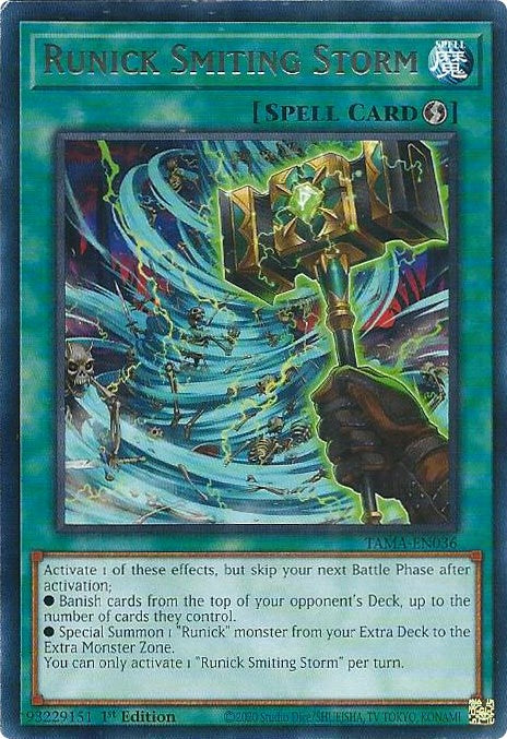 Runick Smiting Storm [TAMA-EN036] Rare | Jomio and Rueliete's Cards and Comics