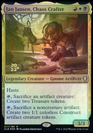 Jan Jansen, Chaos Crafter [Commander Legends: Battle for Baldur's Gate Prerelease Promos] | Jomio and Rueliete's Cards and Comics
