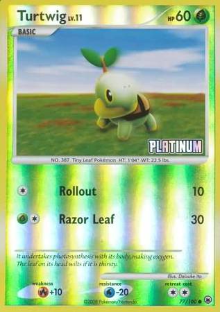 Turtwig (77/100) [Burger King Promos: 2009 Collection] | Jomio and Rueliete's Cards and Comics