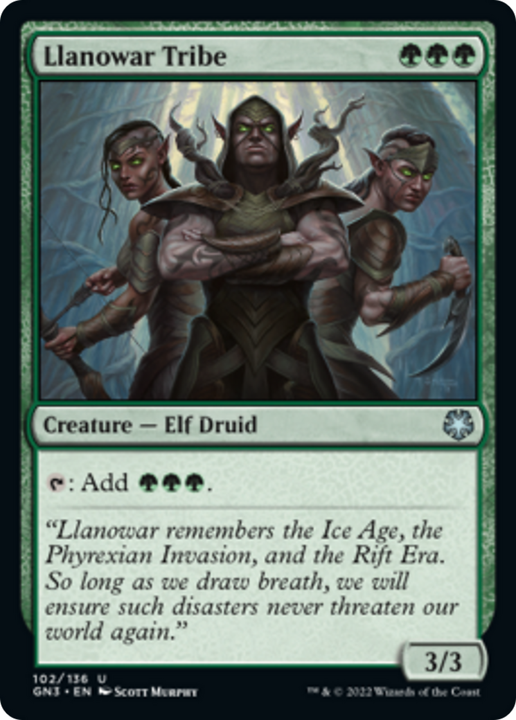 Llanowar Tribe [Game Night: Free-for-All] | Jomio and Rueliete's Cards and Comics