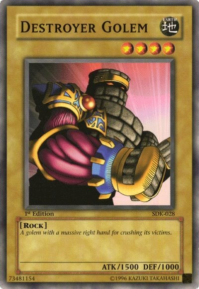 Destroyer Golem [SDK-028] Common | Jomio and Rueliete's Cards and Comics