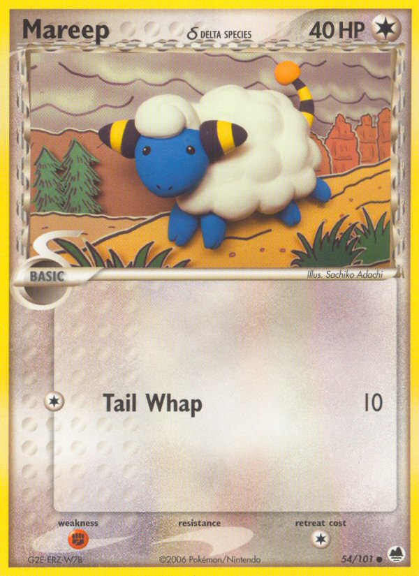 Mareep (54/101) (Delta Species) [EX: Dragon Frontiers] | Jomio and Rueliete's Cards and Comics