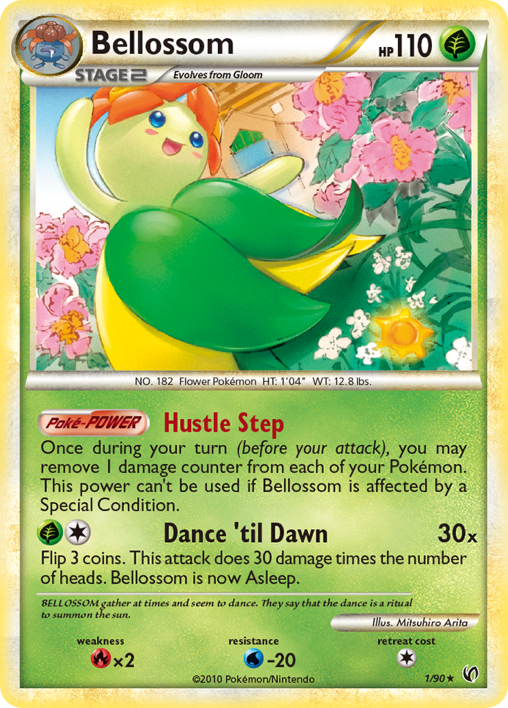 Bellossom (1/90) [HeartGold & SoulSilver: Undaunted] | Jomio and Rueliete's Cards and Comics