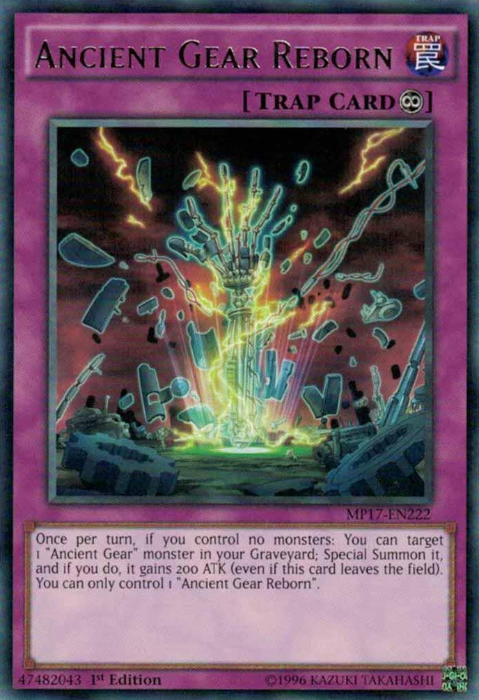 Ancient Gear Reborn [MP17-EN222] Rare | Jomio and Rueliete's Cards and Comics