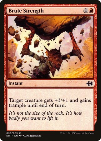 Brute Strength [Duel Decks: Merfolk vs. Goblins] | Jomio and Rueliete's Cards and Comics