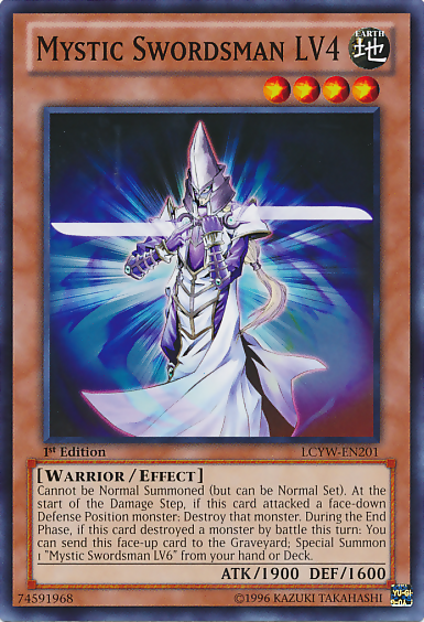 Mystic Swordsman LV4 [LCYW-EN201] Common | Jomio and Rueliete's Cards and Comics