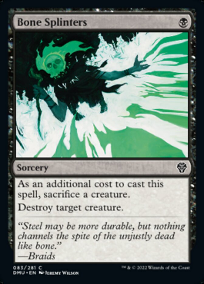 Bone Splinters [Dominaria United] | Jomio and Rueliete's Cards and Comics