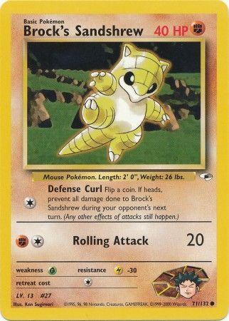 Brock's Sandshrew (71/132) [Gym Heroes Unlimited] | Jomio and Rueliete's Cards and Comics