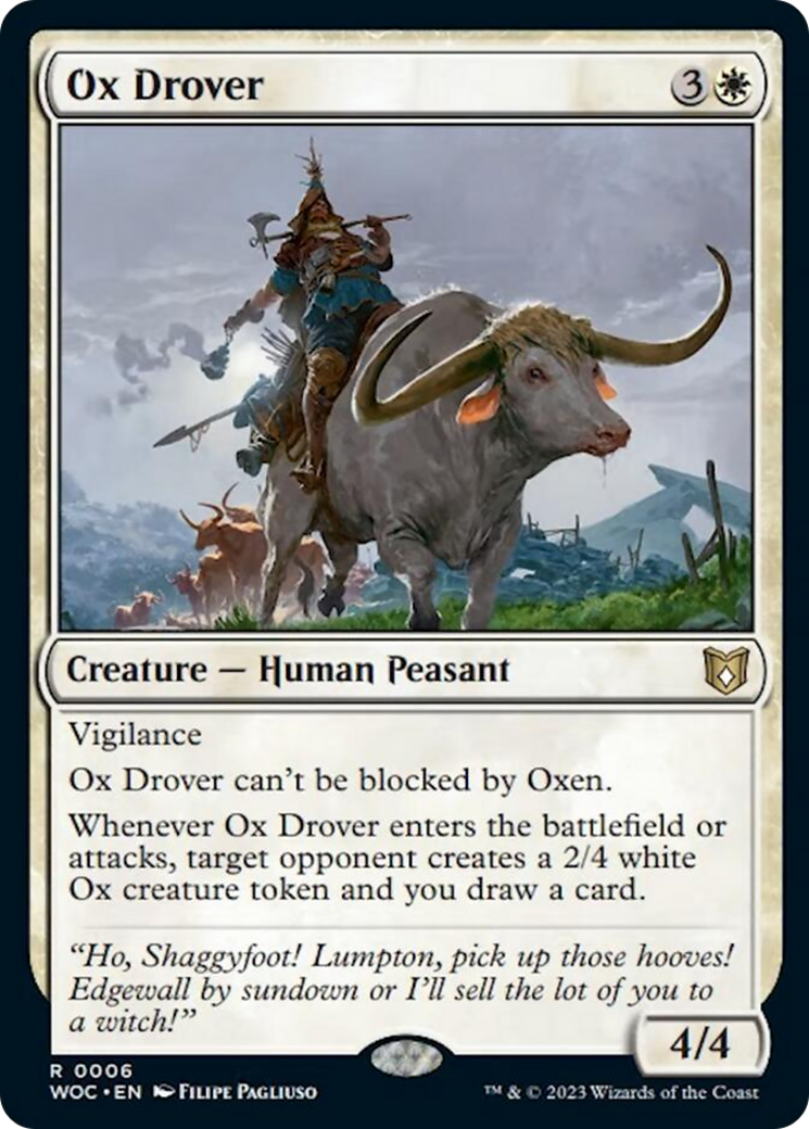 Ox Drover [Wilds of Eldraine Commander] | Jomio and Rueliete's Cards and Comics