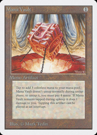 Mana Vault [Unlimited Edition] | Jomio and Rueliete's Cards and Comics