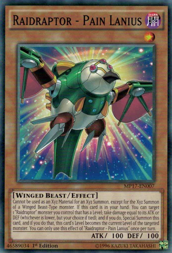 Raidraptor - Pain Lanius [MP17-EN007] Common | Jomio and Rueliete's Cards and Comics