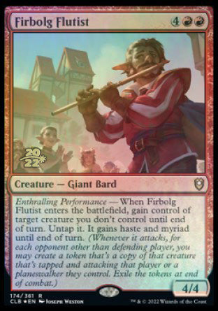 Firbolg Flutist [Commander Legends: Battle for Baldur's Gate Prerelease Promos] | Jomio and Rueliete's Cards and Comics