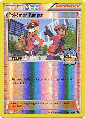 Pokemon Ranger (104/114) (Regional Championship Promo Staff) [XY: Steam Siege] | Jomio and Rueliete's Cards and Comics