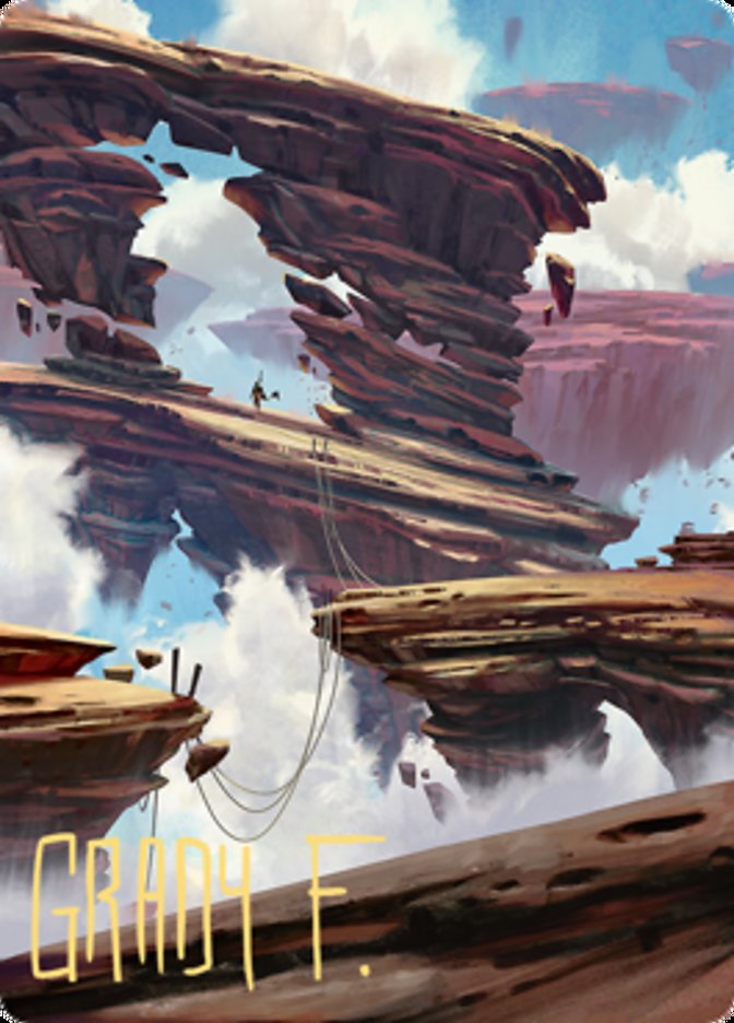Boulderloft Pathway Art Card (Gold-Stamped Signature) [Zendikar Rising Art Series] | Jomio and Rueliete's Cards and Comics