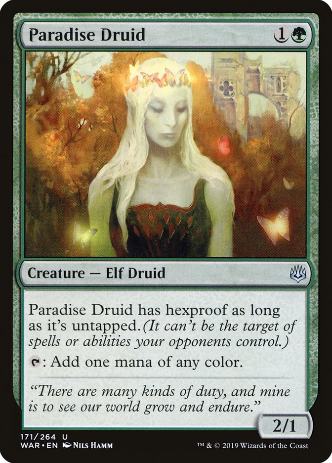 Paradise Druid [War of the Spark] | Jomio and Rueliete's Cards and Comics