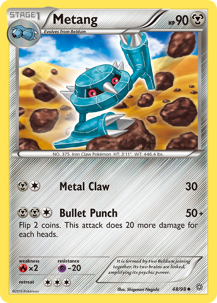 Metang (48/98) [XY: Ancient Origins] | Jomio and Rueliete's Cards and Comics