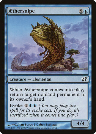 Aethersnipe [Duel Decks: Jace vs. Chandra] | Jomio and Rueliete's Cards and Comics