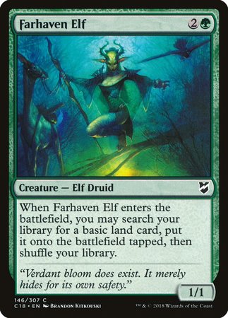 Farhaven Elf [Commander 2018] | Jomio and Rueliete's Cards and Comics