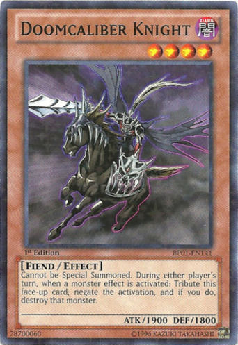 Doomcaliber Knight [BP01-EN141] Starfoil Rare | Jomio and Rueliete's Cards and Comics