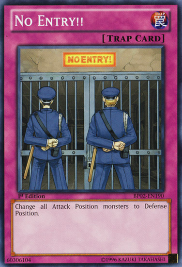 No Entry!! [BP02-EN190] Common | Jomio and Rueliete's Cards and Comics
