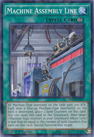 Machine Assembly Line (Shatterfoil) [BP03-EN167] Common | Jomio and Rueliete's Cards and Comics