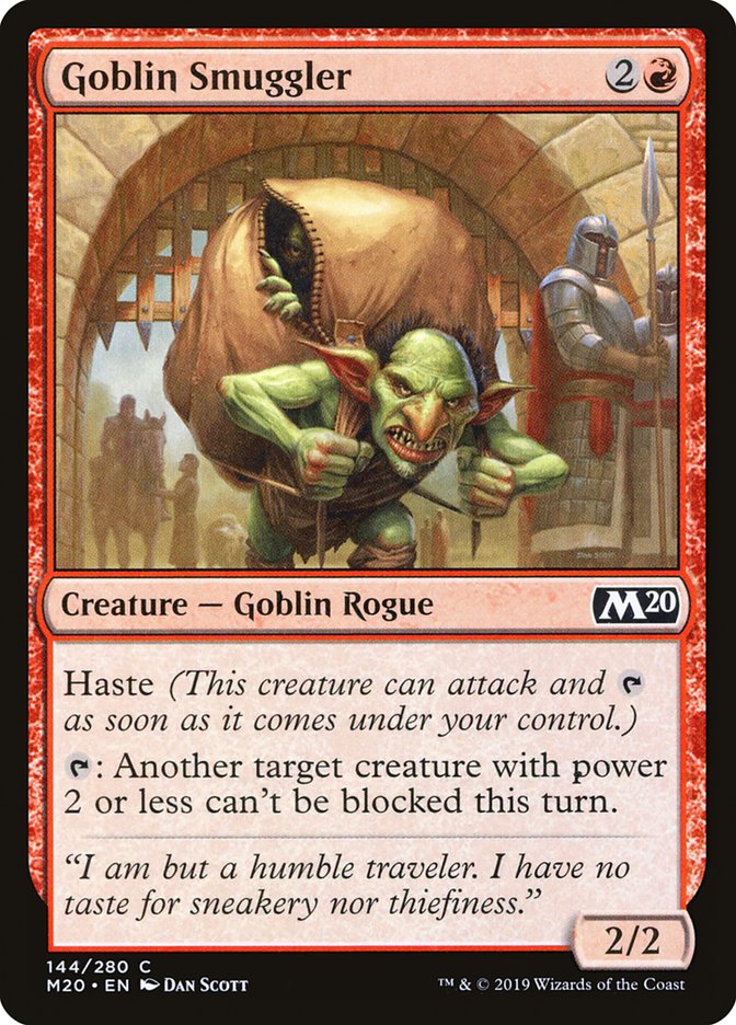 Goblin Smuggler [Core Set 2020] | Jomio and Rueliete's Cards and Comics