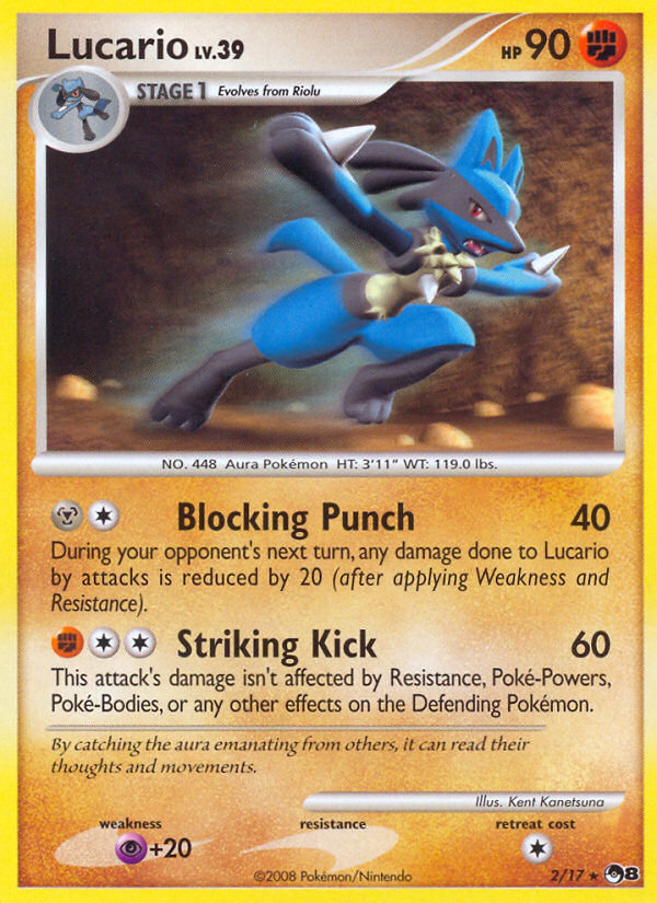 Lucario (2/17) [POP Series 8] | Jomio and Rueliete's Cards and Comics