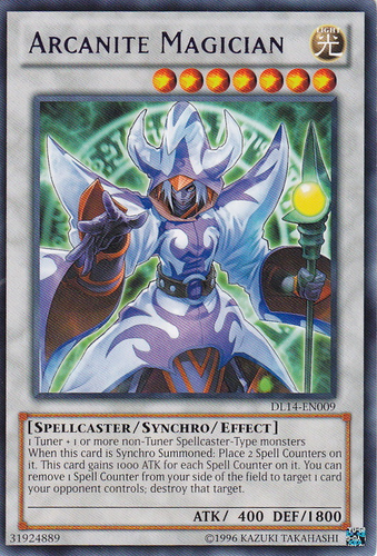 Arcanite Magician (Blue) [DL14-EN009] Rare | Jomio and Rueliete's Cards and Comics