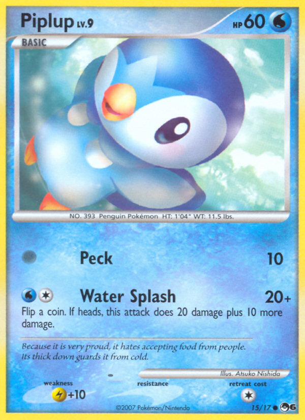 Piplup (15/17) [POP Series 6] | Jomio and Rueliete's Cards and Comics