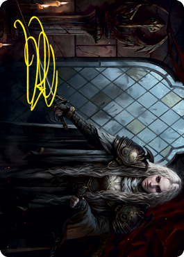 Thalia, Guardian of Thraben Art Card (Gold-Stamped Signature) [Innistrad: Crimson Vow Art Series] | Jomio and Rueliete's Cards and Comics