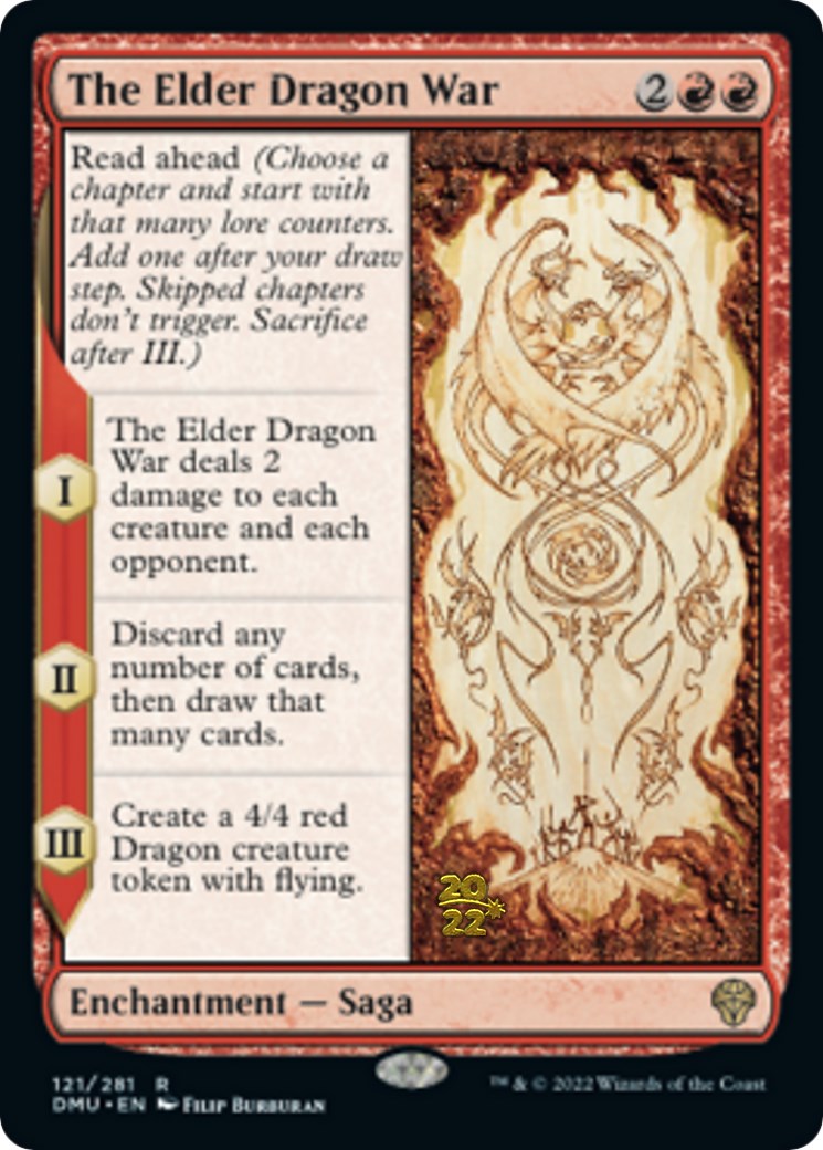 The Elder Dragon War [Dominaria United Prerelease Promos] | Jomio and Rueliete's Cards and Comics