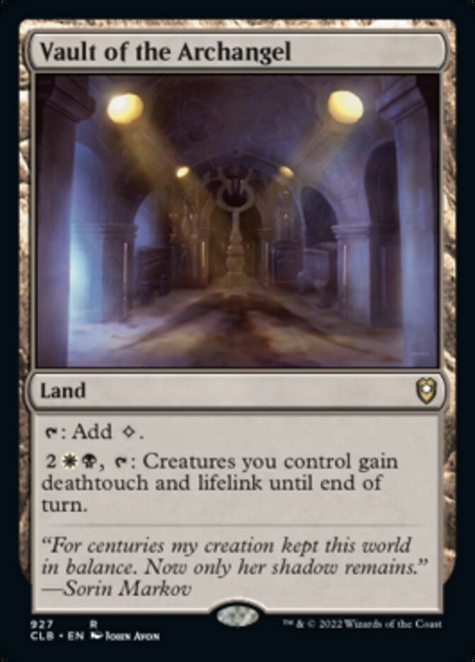 Vault of the Archangel [Commander Legends: Battle for Baldur's Gate] | Jomio and Rueliete's Cards and Comics