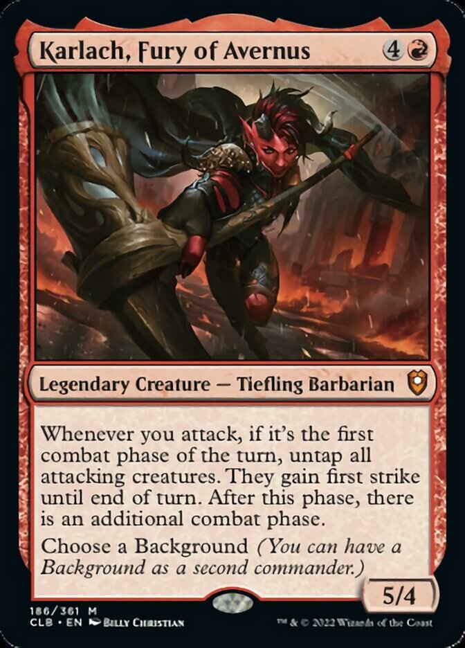 Karlach, Fury of Avernus [Commander Legends: Battle for Baldur's Gate] | Jomio and Rueliete's Cards and Comics