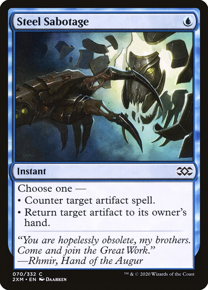 Steel Sabotage [Double Masters] | Jomio and Rueliete's Cards and Comics