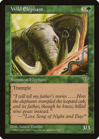 Wild Elephant [Mirage] | Jomio and Rueliete's Cards and Comics