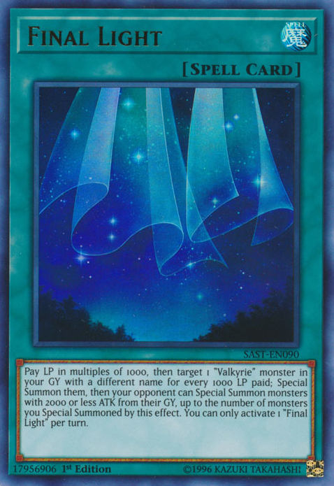 Final Light [SAST-EN090] Ultra Rare | Jomio and Rueliete's Cards and Comics