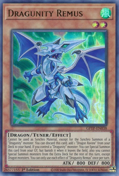 Dragunity Remus [GFTP-EN038] Ultra rare | Jomio and Rueliete's Cards and Comics
